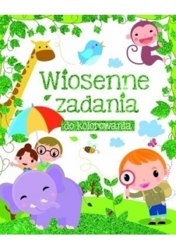 Wiosenne zadania do kolorowania