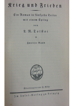 Rrieg und Frieden,