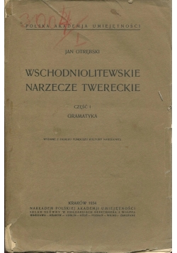 Wschodniolitewskie Narzecze Twereckie,1934r.