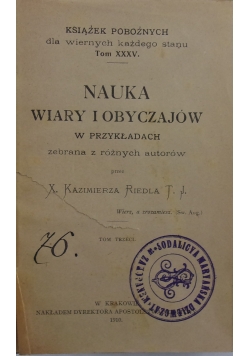 Nauka wiary i obyczajów, Tom 3, 1910 r.