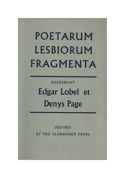 Poetarum lesbiorum fragmenta