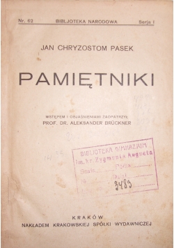 Pamiętniki, 1924 r.