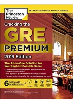 Cracking the GRE Premium Edition with 6 Practice Tests