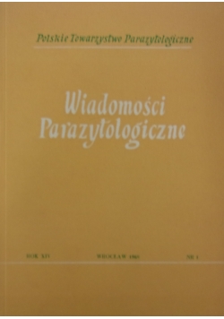 Wiadomości parazytologiczne nr 1