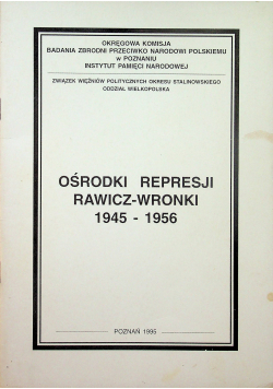 Ośrodki represji rawicz-wronki