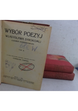 Wybór Poezyj 1,2,3 tom