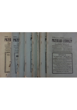 Przegląd leśniczy, 8 numerów, 1927 r.