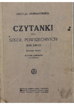 Czytanki dla szkół powszechnych ,1927 r.