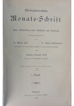 Theologisch praktische Monats-schrift, 1891 r.