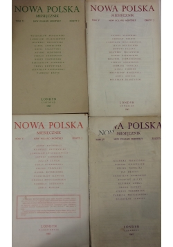 Nowa Polska miesięcznik. Zestaw 4 książek, 1945 r.