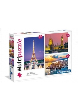 Puzzle 3x1000 Cities