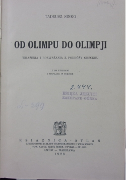 Od Olimpu do Olimpji, 1928 r.