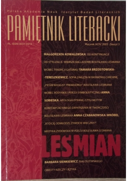 Pamiętnik literacki, zeszyt 3