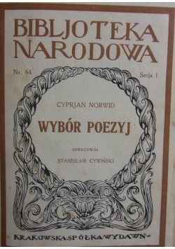 Wybór poezyj, 1924r.
