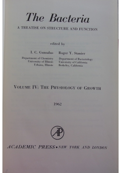 The Bacteria Volume IV