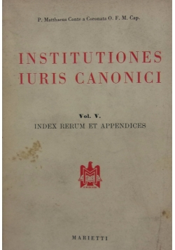 Institutiones iuris canonici,