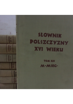 Słownik polszczyzny XVI wieku, zestaw 8 książek