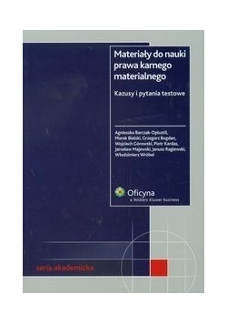 Materiały do nauki prawa karnego materialnego
