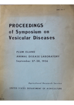 Proceedings of Symposium on Vesicular Diseases