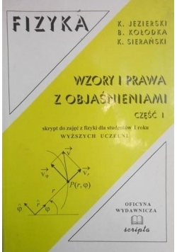 Fizyka Wzory i prawa z objaśnieniami Część I