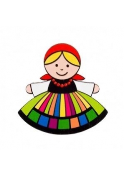 Magnes drewniany - Łowiczanka FOLKSTAR