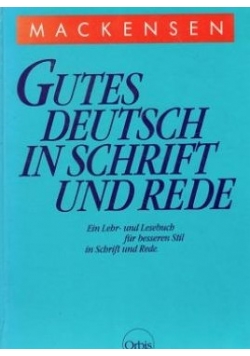 Gutes Deutsch in Schrift und Rede