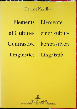 Elements of Culture Contrastive Linguistics