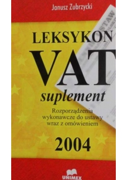 Leksykon VAT suplement