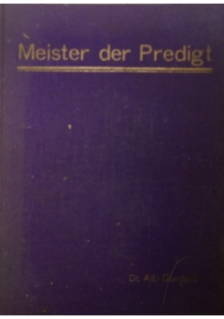 Meister der Predigt, 1928 r.