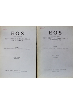 Eos commentarii societatis philologae Volumen LV Fasciculus 1 i 2