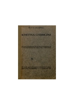 Kinetyka Chemiczna ,1931r.
