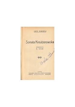 Sonata Kreutzerowska, 1926r.