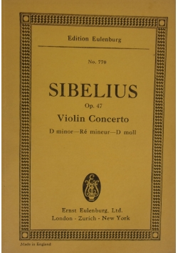 Concerto D minor for Violin and Orchestra