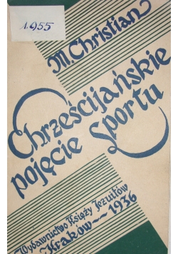 Chrześcijańskie Pojęcie sportu ,1936 r.