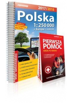 Polska 2017/2018 atlas sam. 1:250 000 + Pierwsza..