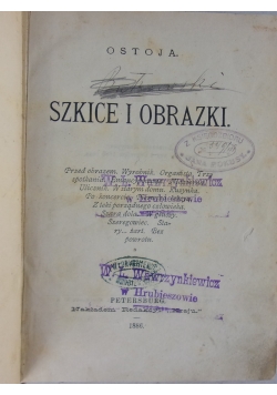 Szkice i obrazki, 1886r.