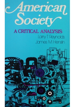 American society  A critical analysis