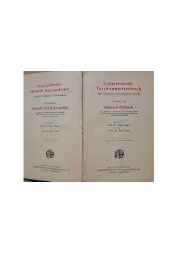 Langenscheidta słownik kieszonkowy języków niemiecko-polski, cz. II 1931