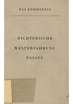 Dichterische Welterfahrung