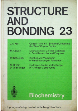Structure and bonding 23