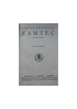 Zamieć, 1925 r.