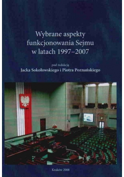 Wybrane aspekty funkcjonowania Sejmu