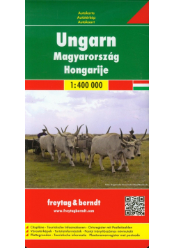 Węgry mapa drogowa 1:400 000