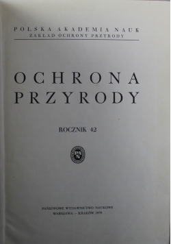 Ochrona przyrody rocznik 42