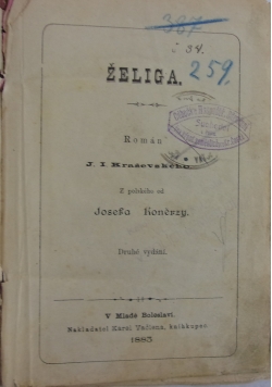 Żeliga, 1883 r.
