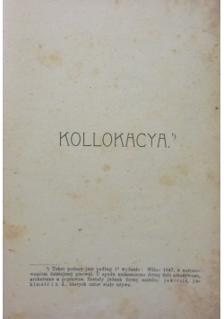 Kollokacya ,1905 r.