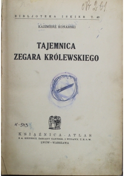 Tajemnica zegara królewskiego 1930 r