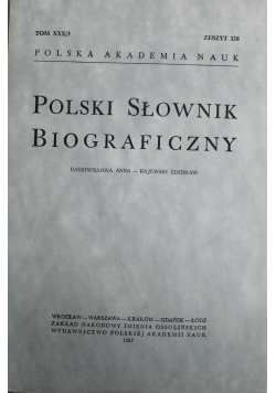 Polski słownik biograficzny tom XXX Zeszyt 126