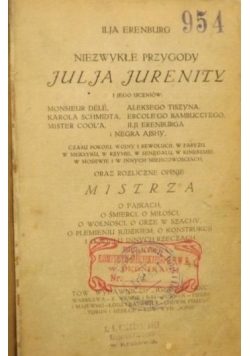 Niezwykłe przygody Julja Jurenity i jego uczniów 1924 r