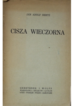 Cisza Wieczorna 1924 r.
